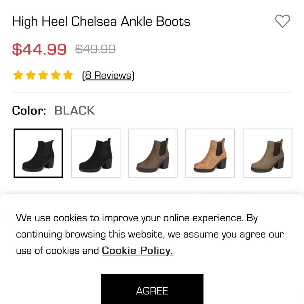 🚫SOLD🚫 Faux Suede Chelsea Ankle Boots - Picture 13 of 13